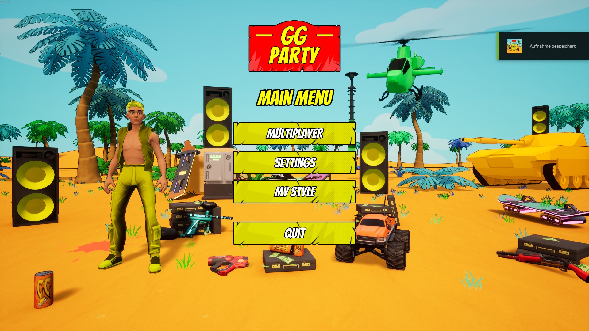 GG-Party Game Menu Background