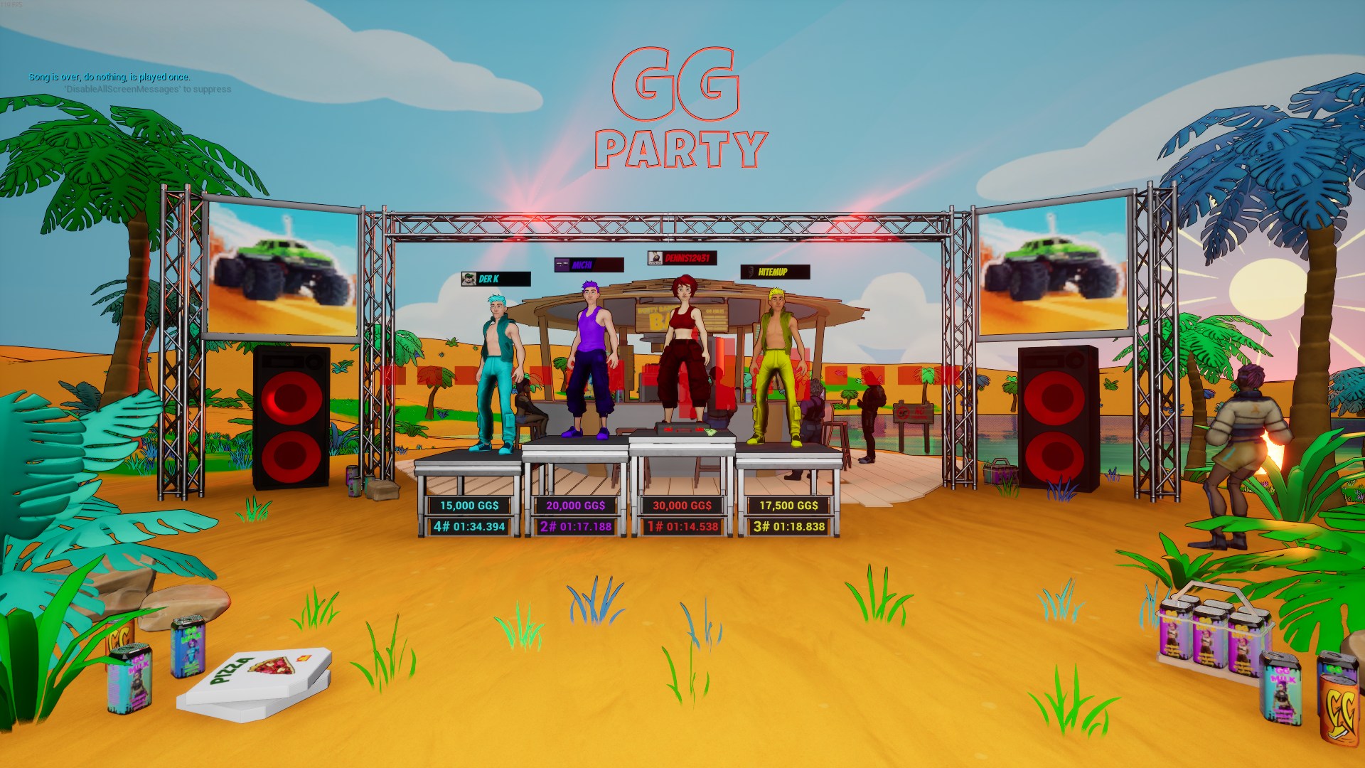 Minigame Winscreen